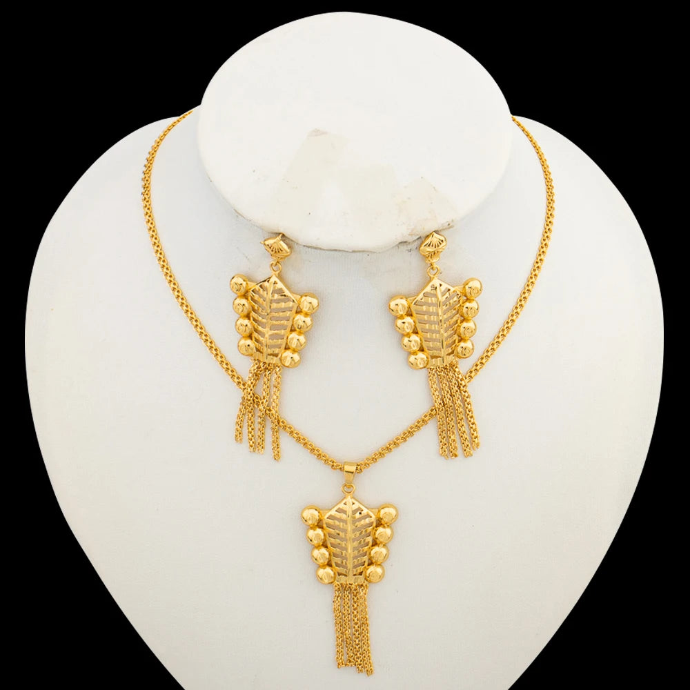 18k Italian Gold Jewelry Set - Party &amp; Engagement