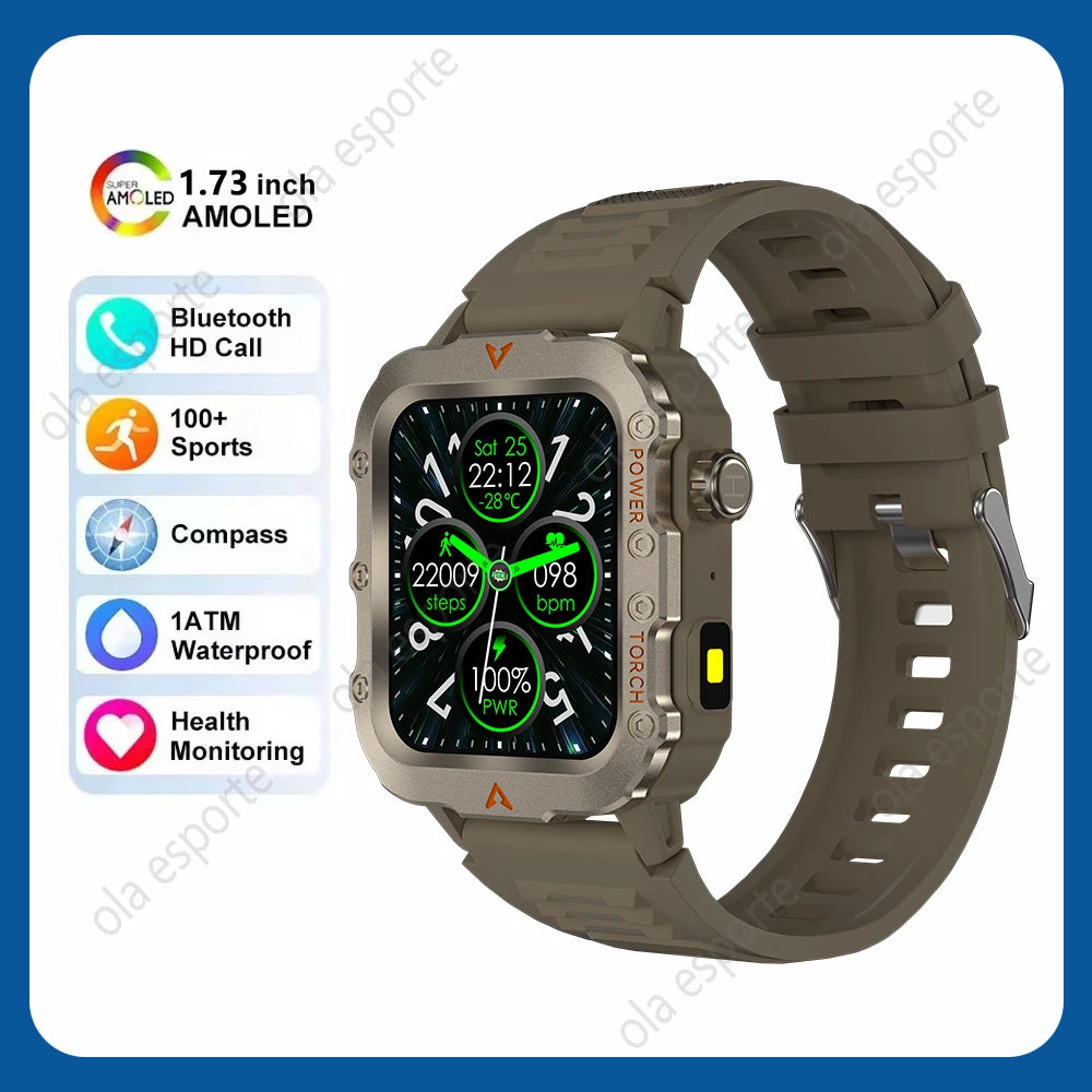 Đồng Hồ Nam Thông Minh 1.73 AMOLED Gọi Bluetooth