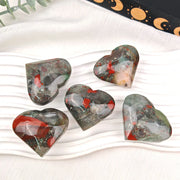 Bloodstone Heart - Healing Stone for Home Decoration