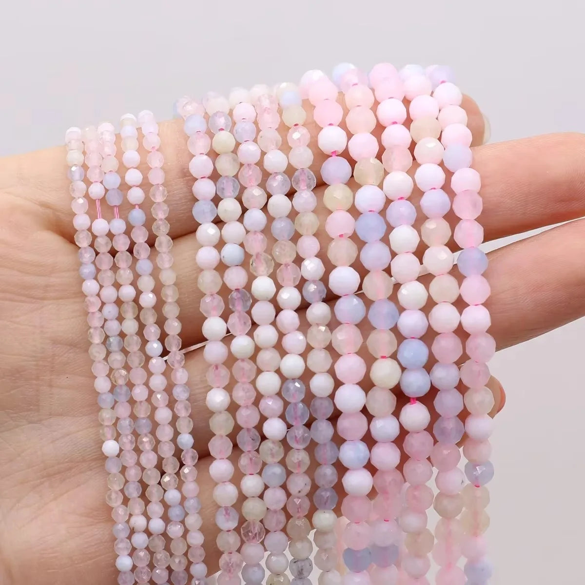 2/3/4mm multi-colored natural stone beads for jewelry