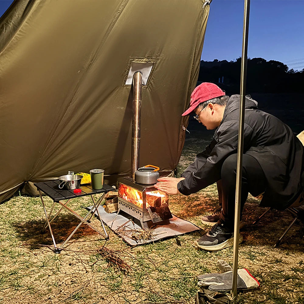 4 Season Waterproof Multi-Purpose Tipi Tent with Chimney