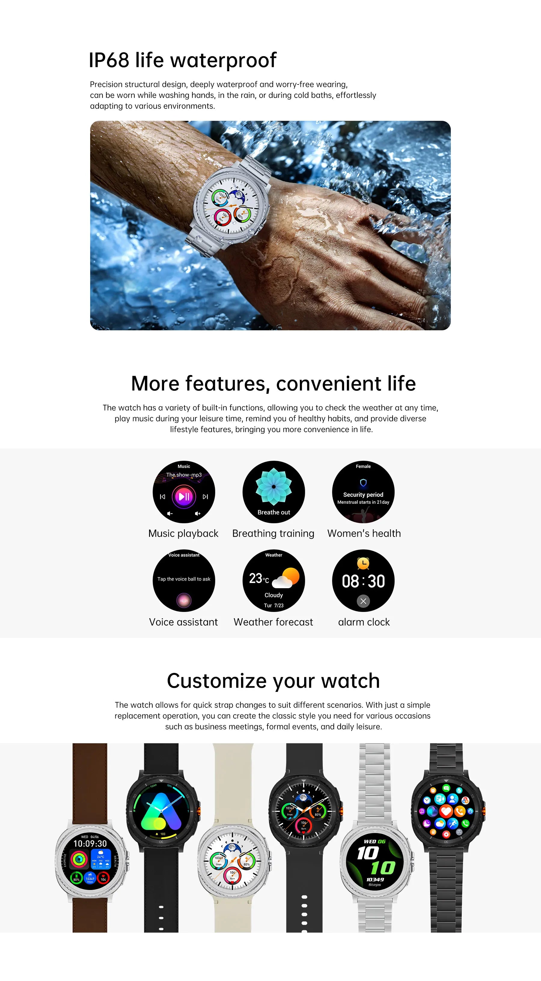 Đồng Hồ Thông Minh SK46 Classic Màn Hình AMOLED 1.32