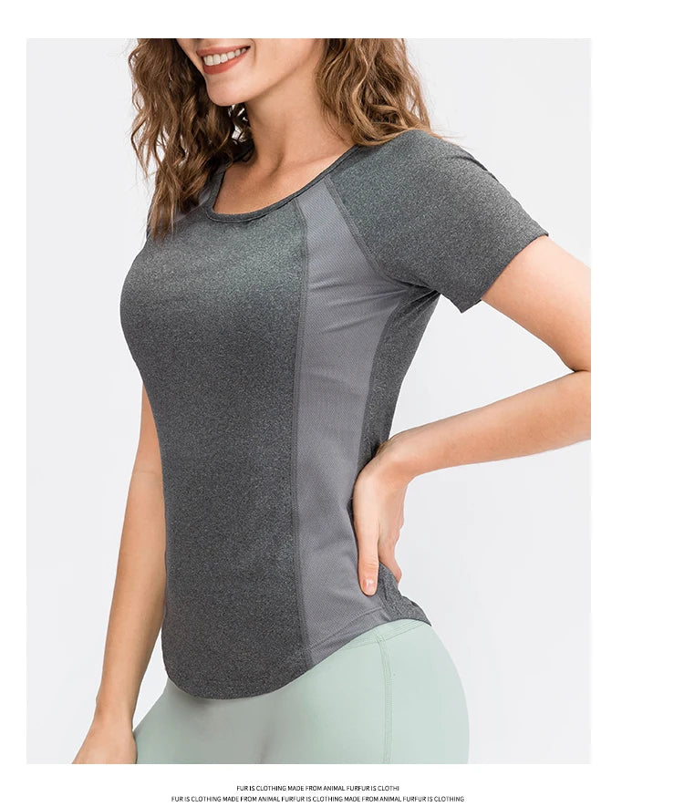 Áo Tập Yoga Nữ Thoáng Khí Nhanh Khô Ngắn Tay - Daisan Mart