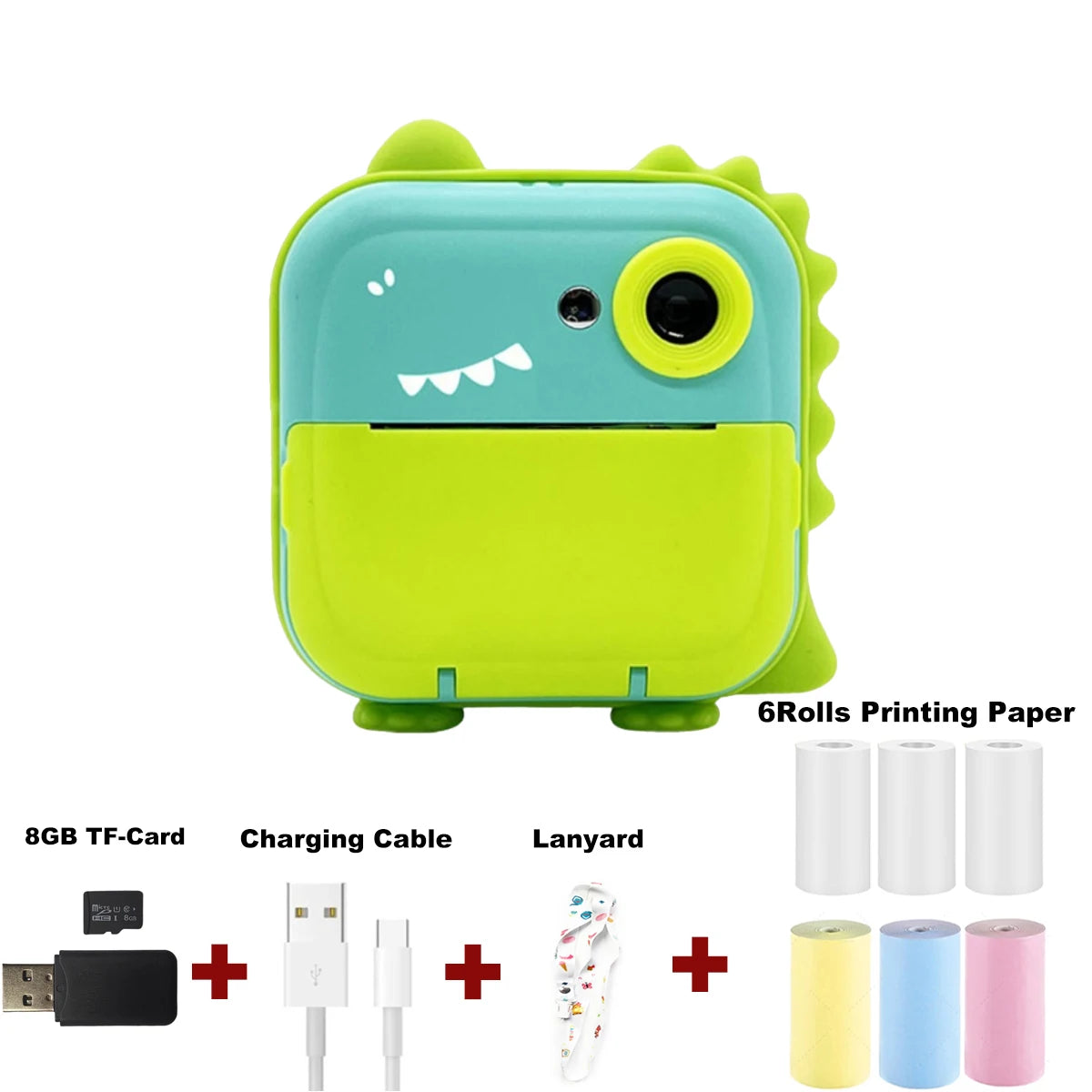 Fast Printing Camera for Kids - Inkless Sticker Photo Printing