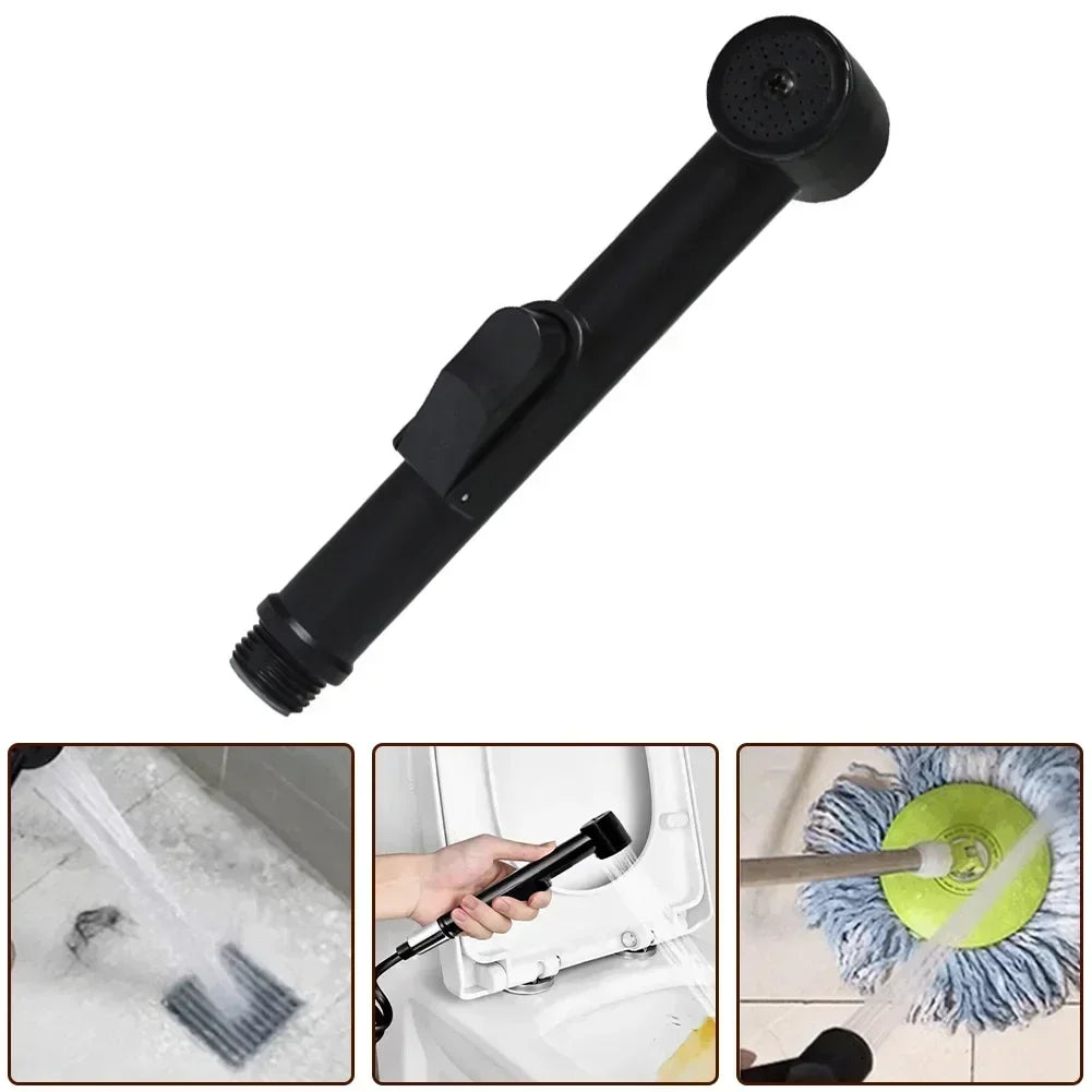 Black ABS Sprayer Handheld Toilet Bidet Bathroom Toilet Bidet Shower Head Nozzle Showerhead Shattaf Spray Shower Head Nozzle - Daisan Mart