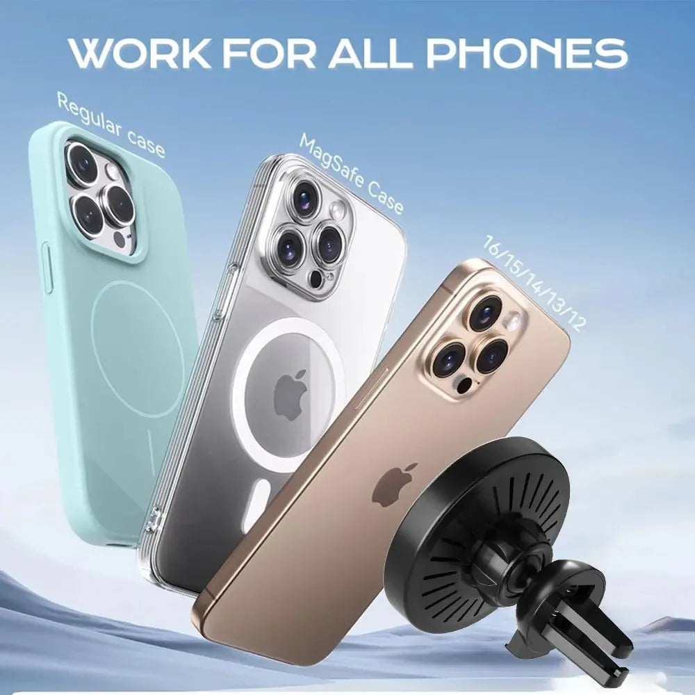 30W Car Wirless Magnetic Charger Air Outlet Phone Holder Stand For iPhone 16 15 14 13 12 Pro Max Fast Charging Cellphone Blacket