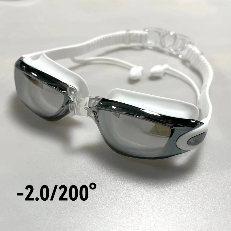 Kính Bơi Cận Thị HD Chống Mờ -8.0 Độ, Đa Dạng Tuỳ Chọn