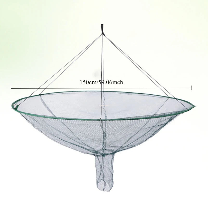 Giỏ Lưới Gấp Tròn - Dụng Cụ Câu Cá Tiện Lợi