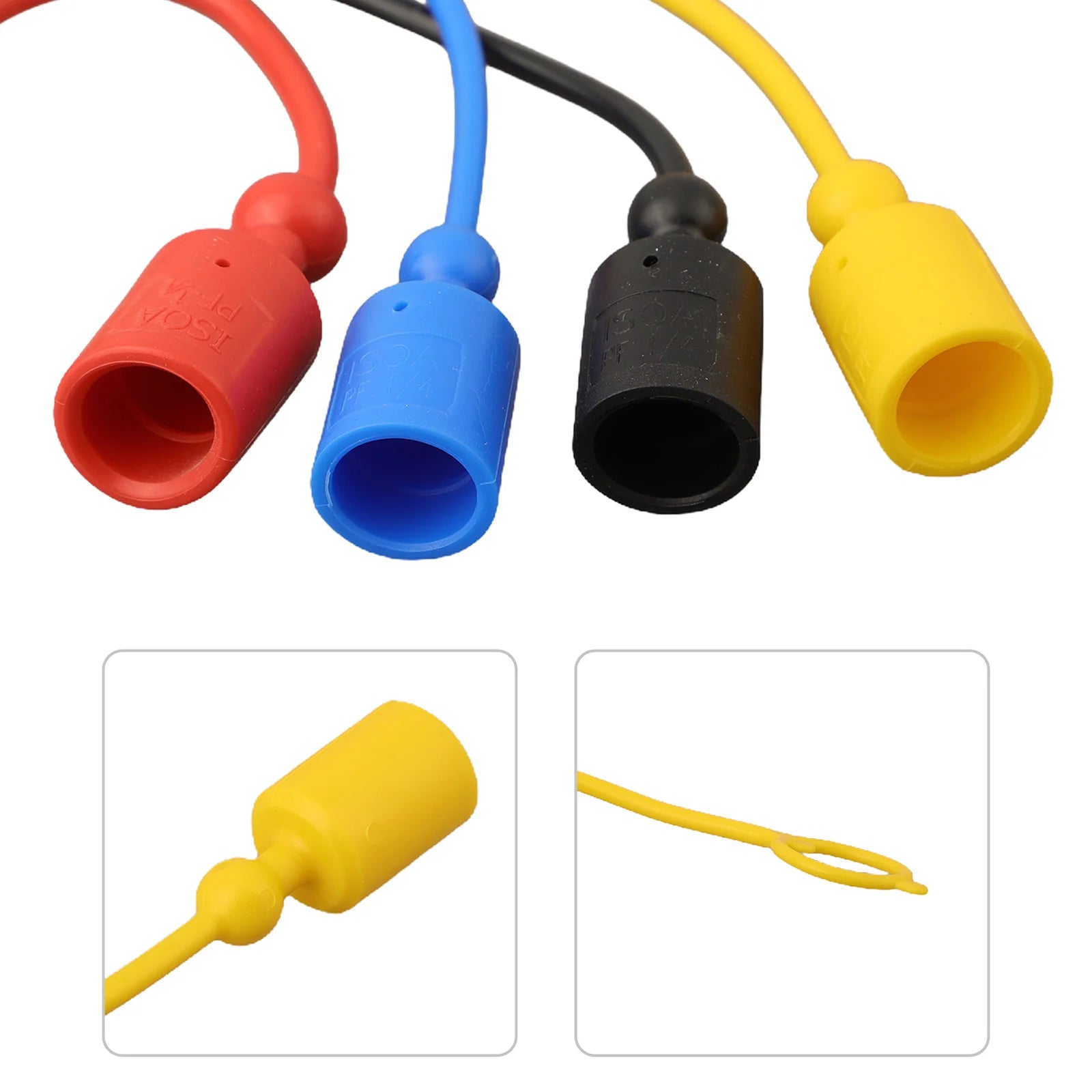 4 Pairs Of Hydraulic Quick Couplers Male Dust Cap And Female Plug Cover PVC Rubber Hydraulic Equipment Replacment Accessories