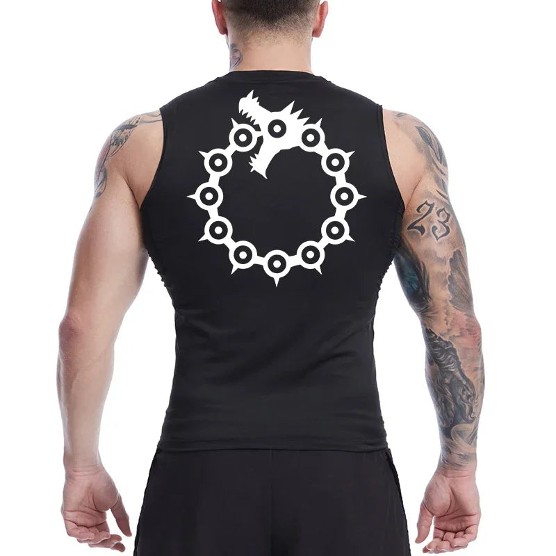 Áo Tank Top Nam Thể Thao Anime Co Giãn Nhanh Khô - Daisan Mart