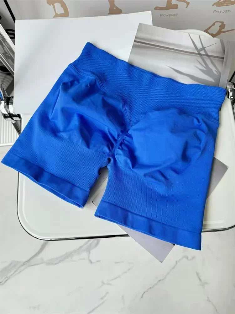 Quần Ngắn Thể Thao Nữ Co Giãn In Chữ Hỗ Trợ Vòng Eo - Daisan Mart