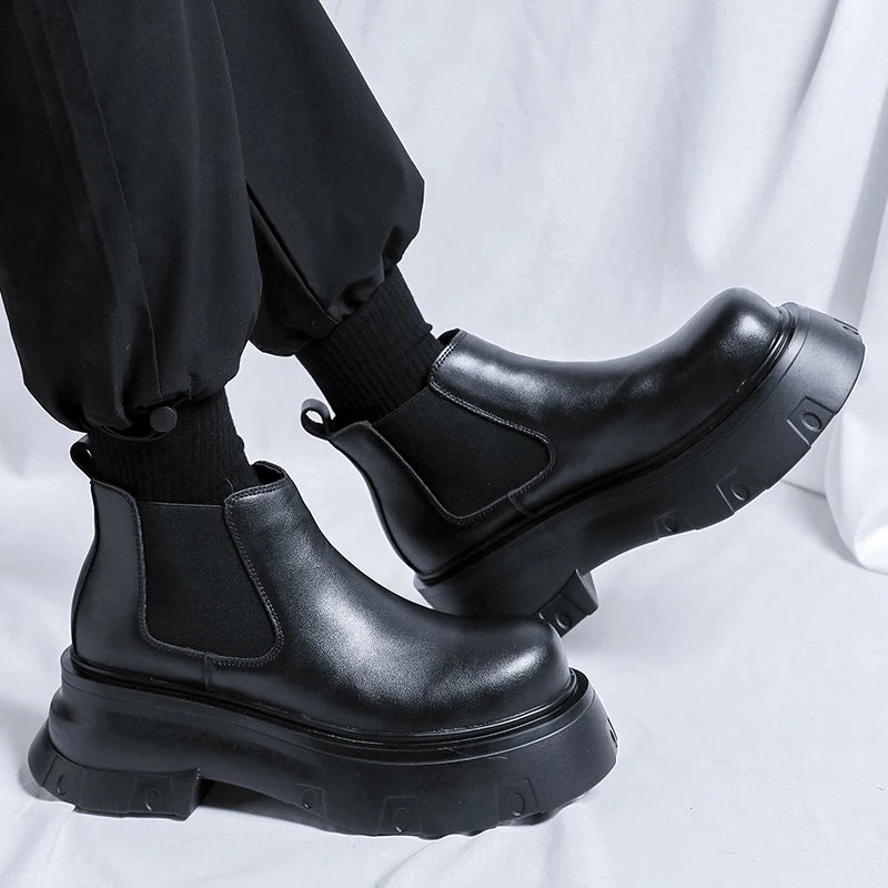 Giày Da Nam Chelsea Thời Trang - Ankle Cao Cấp