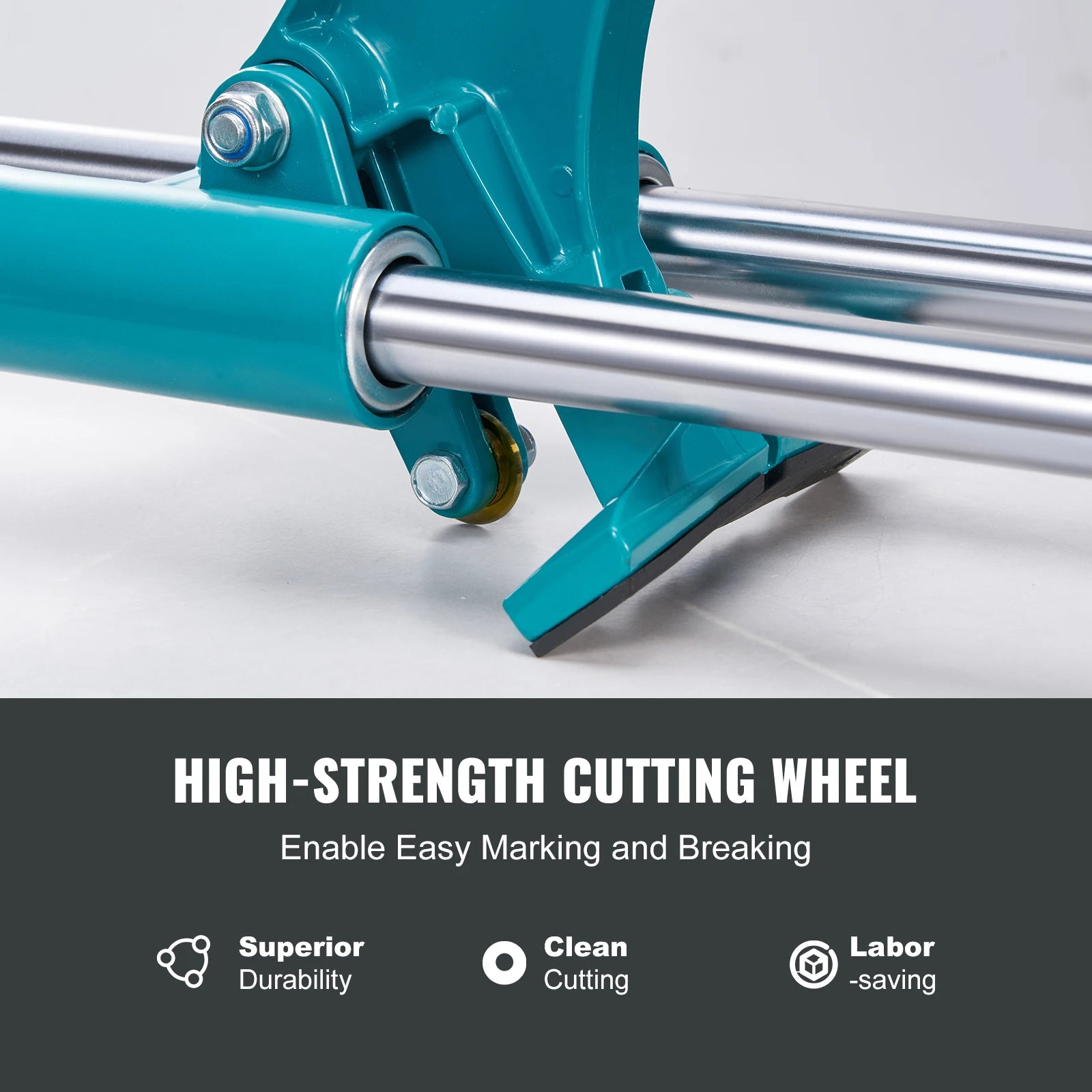 SucceBuy Manual Tile Cutter 48 in Porcelain Ceramic Tile Cutter with Tungsten Carbide Cutting Wheel Positioning Anti-Skid