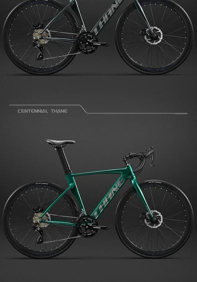 700C curved handle road bicycle 27 speed oil disc brake gravel bike ultralight aluminum alloy frame Road Racing bicicleta aldult - Daisan Mart