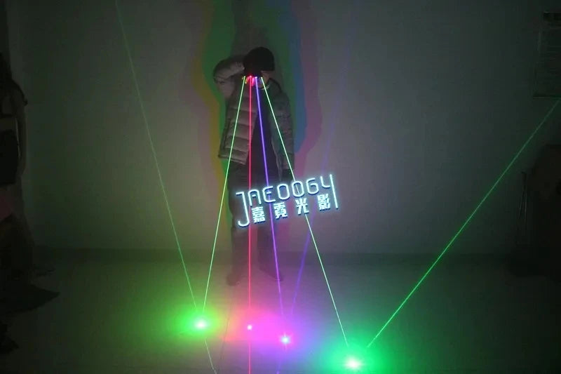 DJ Laser Gloves RGB 2in1 LED Stage Party Lights