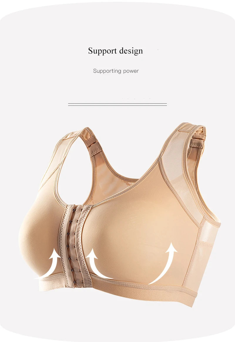 Women's Sexy Bra Without Wire Front Closure Large Size