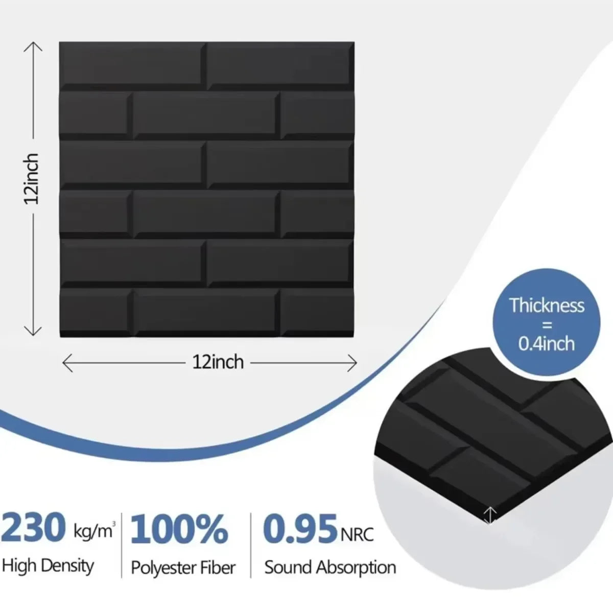 Honeycomb Felt Wall Panels Self-Adhesive Soundproof Tiles Peel &amp; Stick Noise Reduction for Home Office Nursery Acoustic Wall