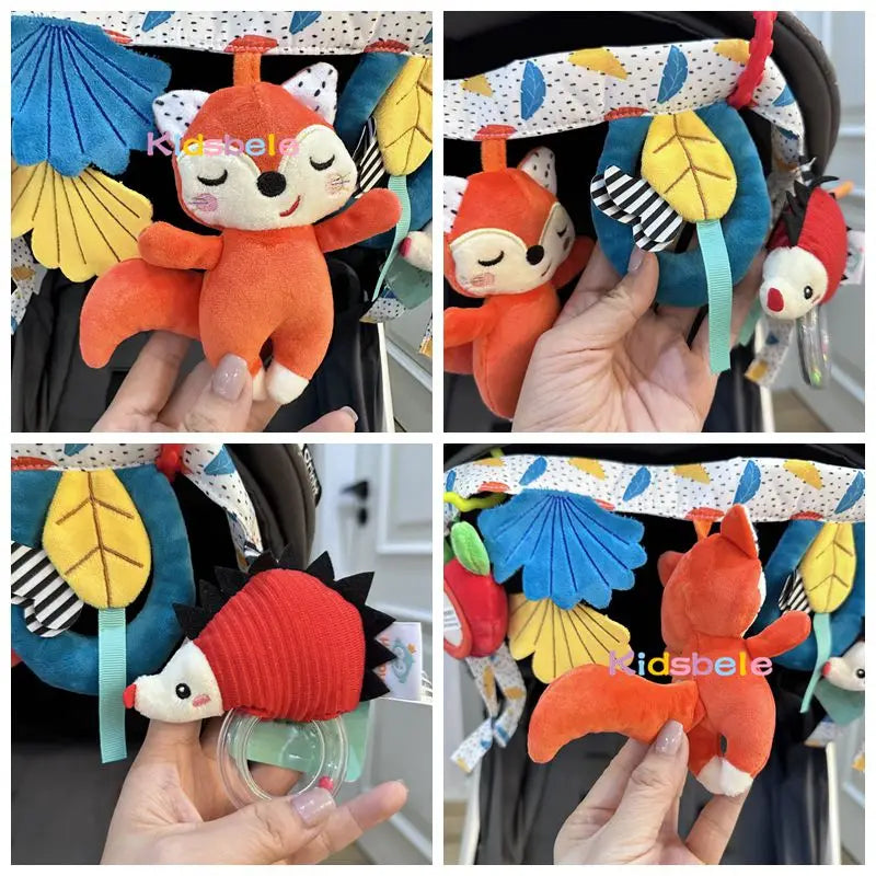 Lovely Soft Plush Crib Animal for Sensory Development