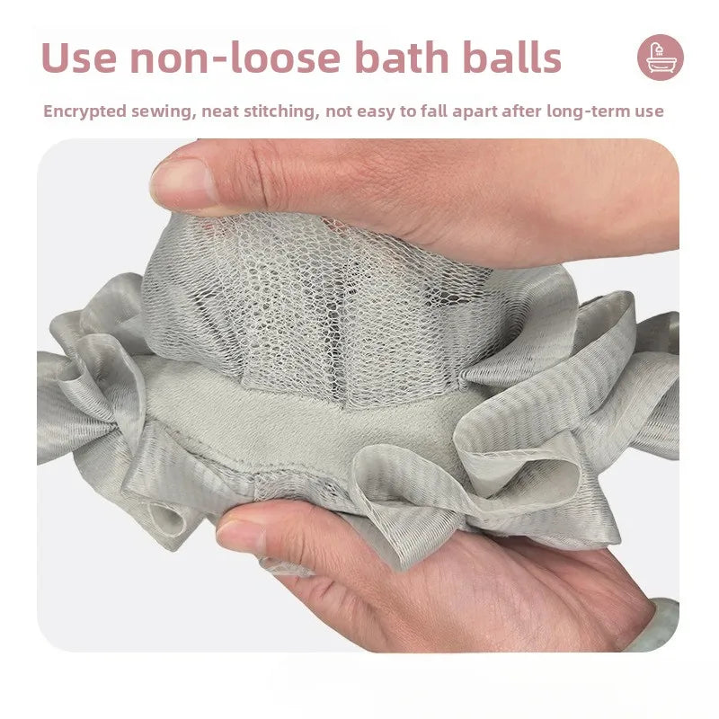 2 in 1 Bath Sponge with Soft Exfoliating Pouch