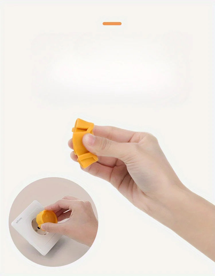 European Standard Socket Protective Cover Silicone 2-hole 2-phase Power Socket Plug European-style Anti-electric Shock Dust