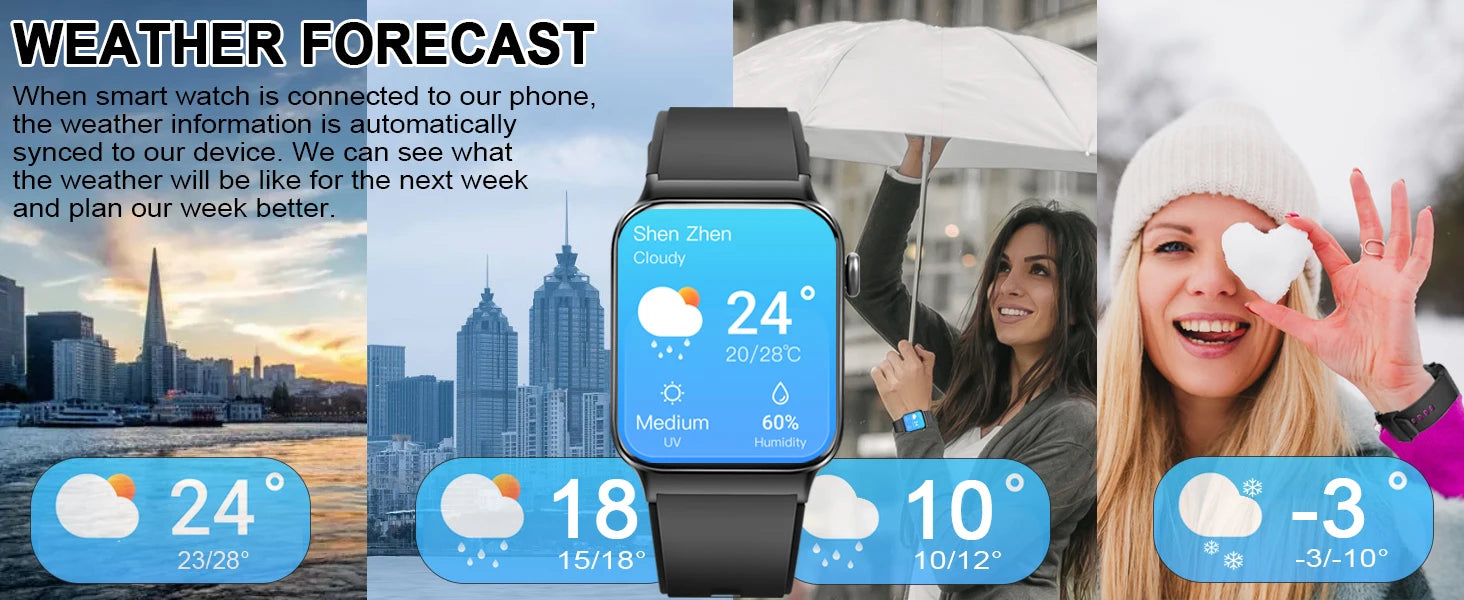 Đồng Hồ Thông Minh 1.85” Gọi, Chống Nước, Đa Thể Thao