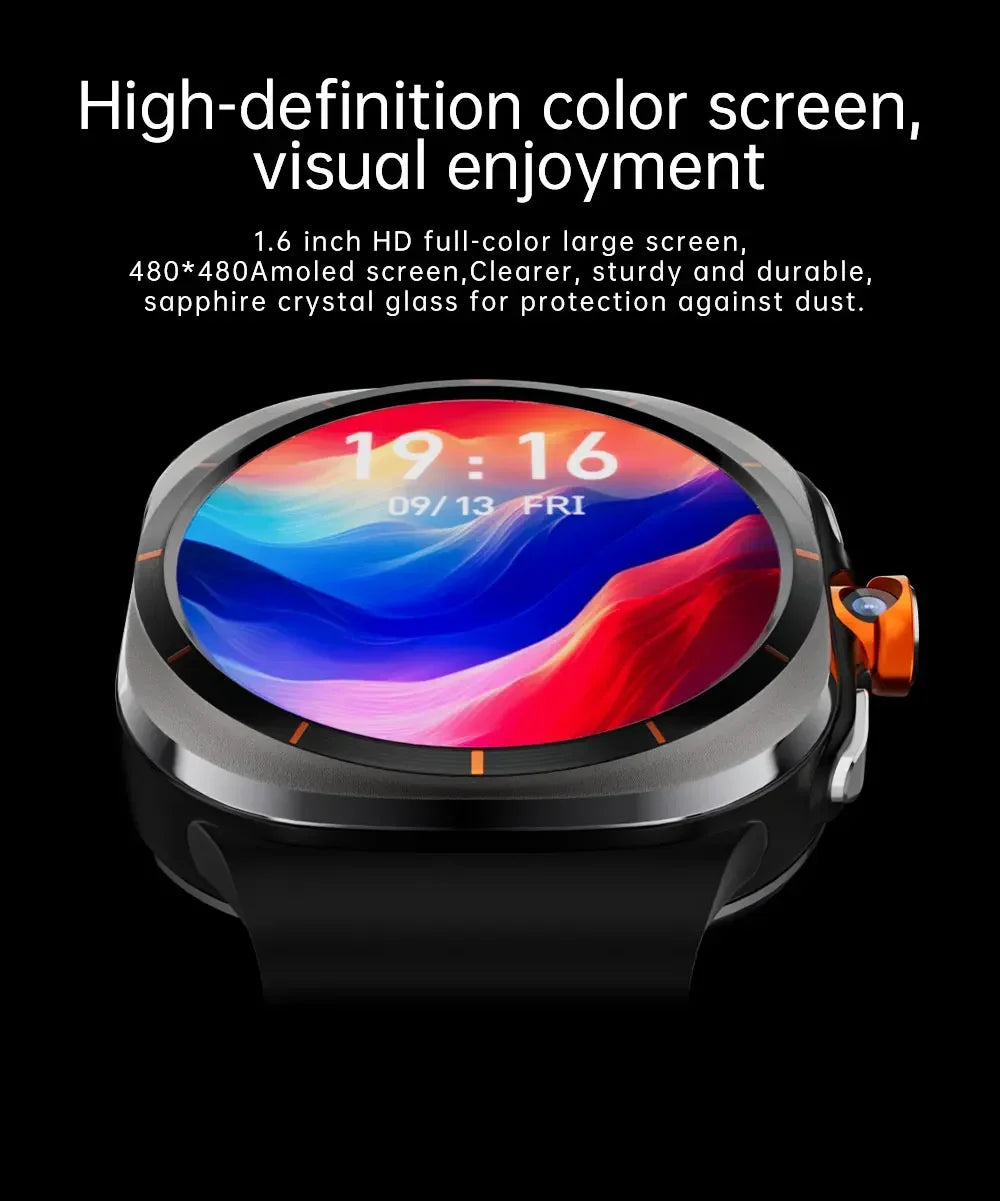 SmartWatch Ultra 5G - Màn hình AMOLED, Camera 8MP IP68