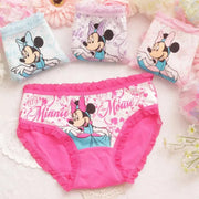 Disney Minnie Girls Underwear - Combo of 4 Cotton Pieces