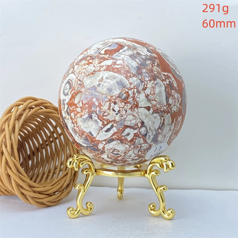 Lucky Natural Orange Quartz Ball Feng Shui