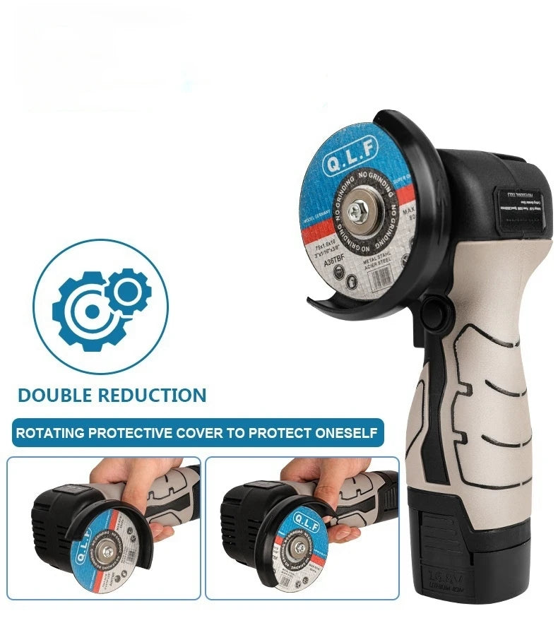 16.8V Angle Grinder Portable Lithium Cutting Tool Grinding Electric Polishing Machine Small Grinder Machine Wireless Power Tools