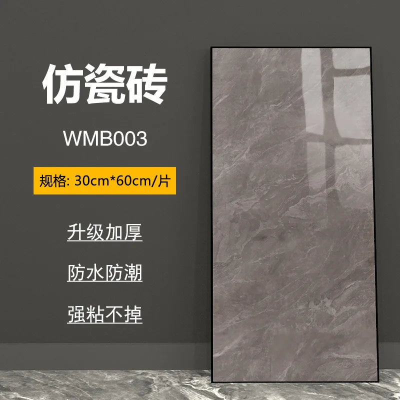 bathroom living room bedroom waterproof marbre self adhesive Imitation tegel wall stickers kitchen cabinets oil proof sticker