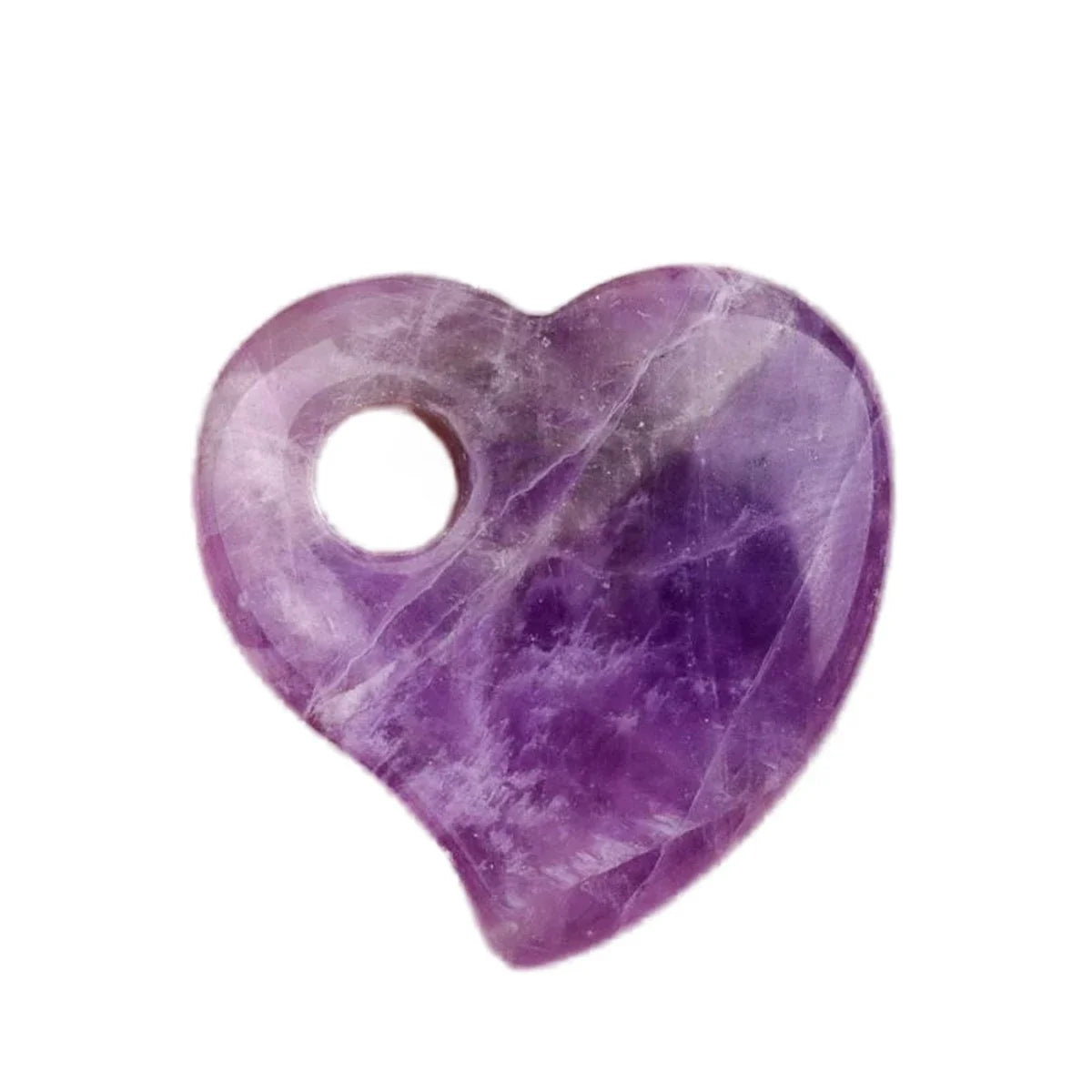 30MM Heart Shaped Quartz Healing Pendant