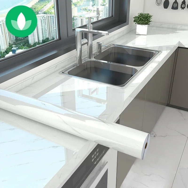 Decal Dán Tường Bếp Chống Dầu, Chống Nước, Giả Đá