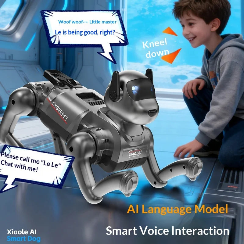 2026 New AI Smart Robot Dog Bionic Interactive Electronic Pet Toy Can Talk Sing Dance Kids Educational Companion Playmate - Daisan Mart