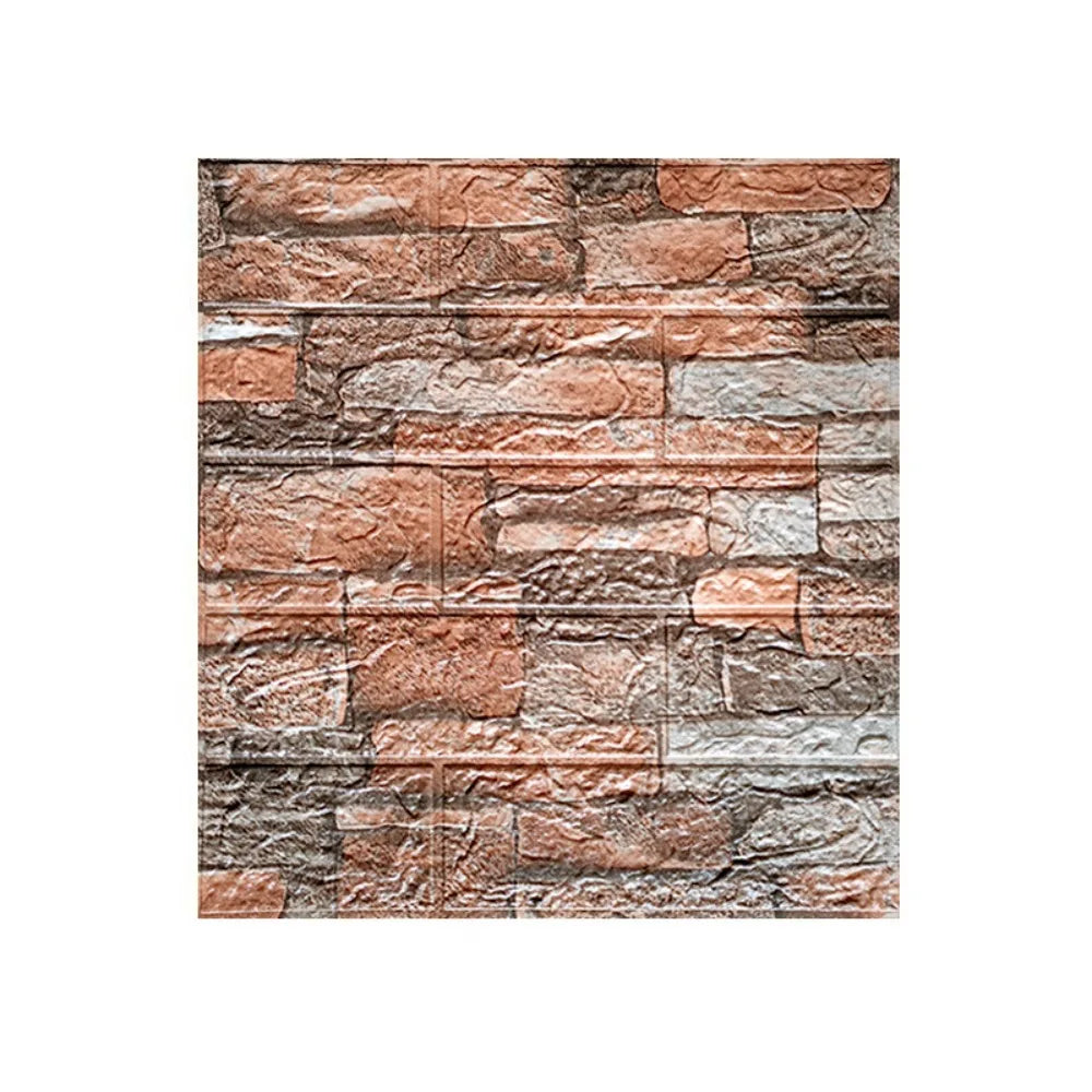 Giấy Dán Tường 3D Giả Gạch Chống Thấm Tự Dán