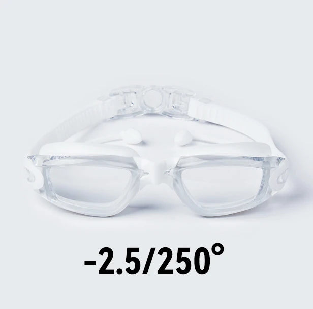 Kính Bơi Cận Thị HD Chống Mờ -8.0 Độ, Đa Dạng Tuỳ Chọn