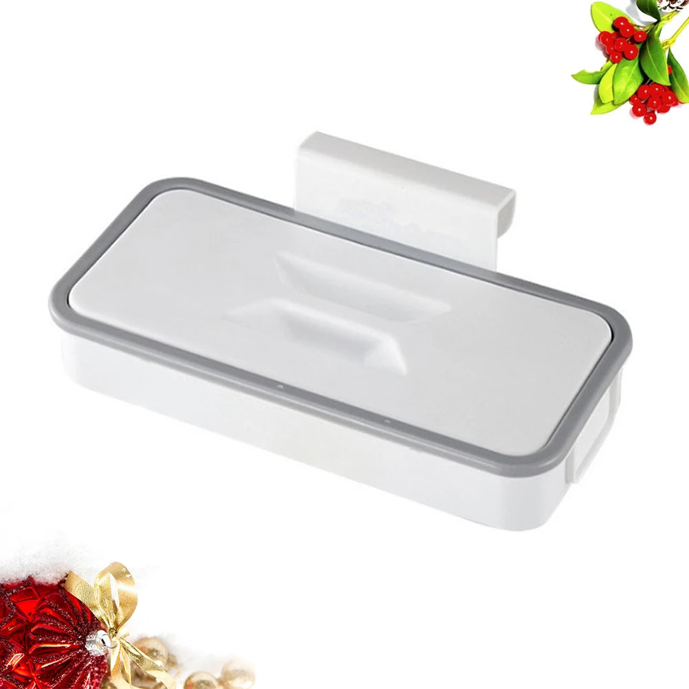 Behind-the-Door Trash Bag Holder Saves Kitchen Space