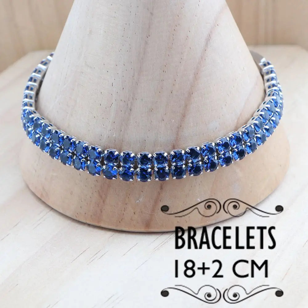 Bộ Trang Sức Bạc 925 Nữ: Hoa Tai, Dây Chuyền Zircon