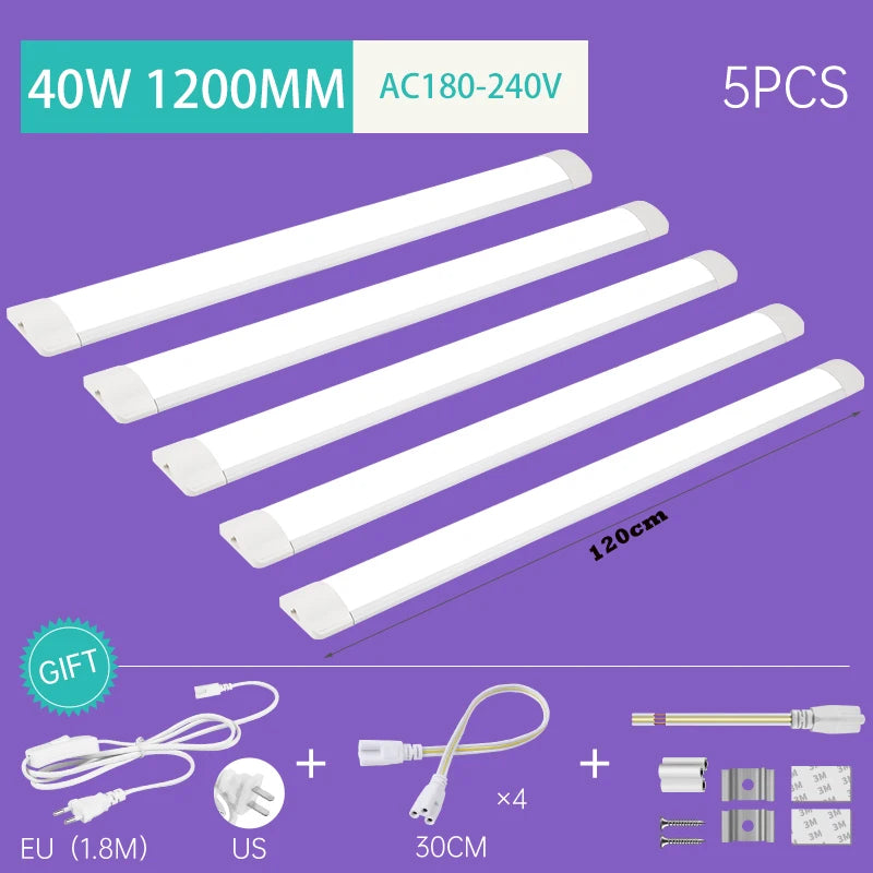 Đèn Led Tuýp Dài 220V Gắn Trần Dây Cho Phòng Ngủ