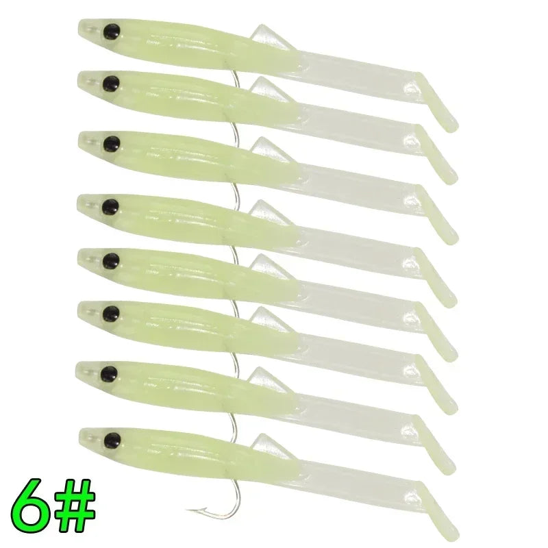 Mồi Giả Silicone Câu Cá Biển Afishlure 8 Món 65mm