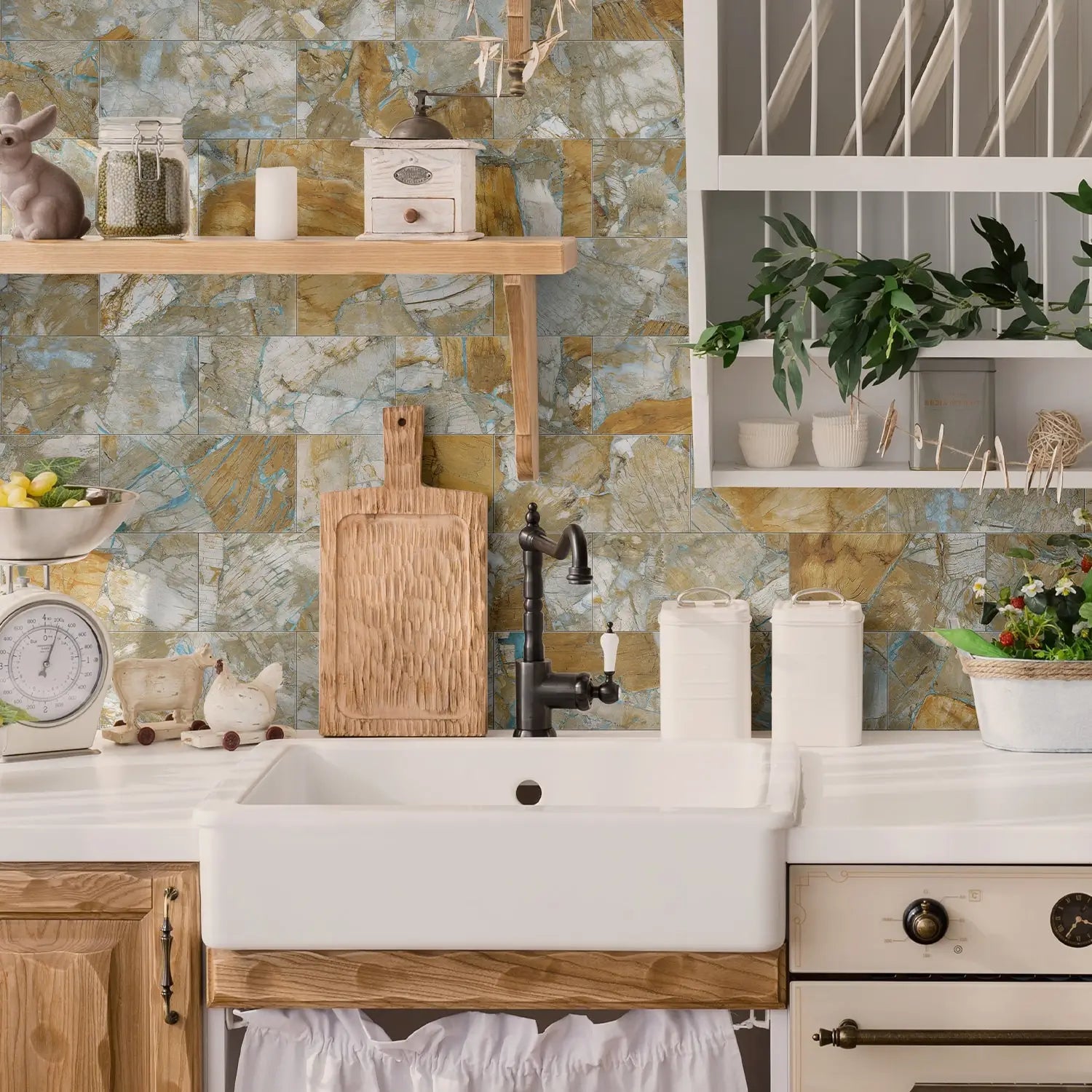 3D Waterproof Brick and Stone Decal Set - Kitchen &amp; Bathroom