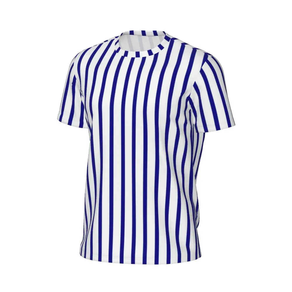 Stylish Mondrian Striped Men's Gym T-Shirt