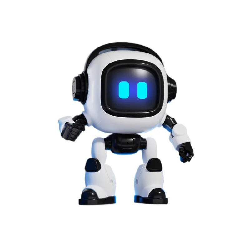 AI Interactive Desk Robot with Voice Recognition Feature Talking Companion, Learning Games, Educational Toy for Kids - Daisan Mart