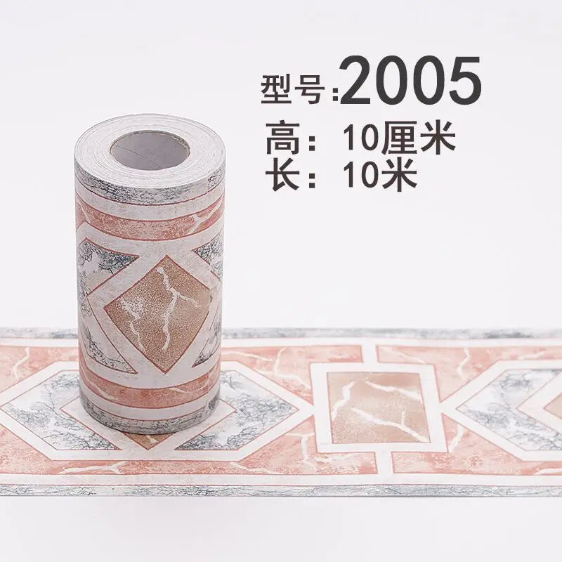 Waterproof PVC Wall Panels Self-Adhesive Skirting Board - Bathroom Safe Tile Border Sticker for Shower Corner Guard