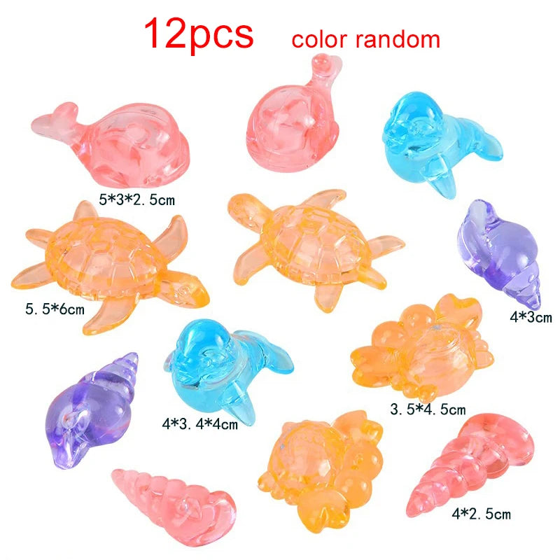 Simulated Goldfish/Gemstone Plastic Summer Pool Decoration Fishing Accessory Diving Prop Entertainment Water Play Equipment TMZ
