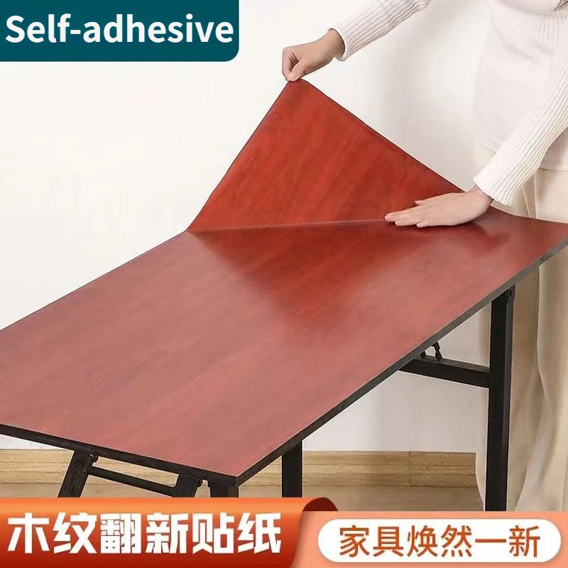 Giấy Dán Tường Gỗ Chống Nước 10m Dán Tủ Đa Năng