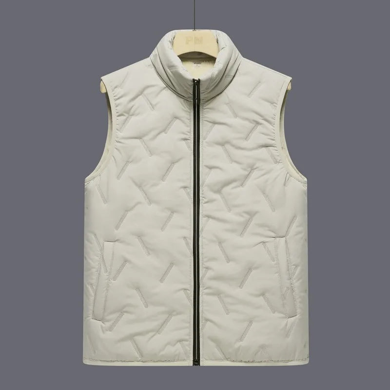 Men's Autumn Winter Outdoor Windbreaker Vest Fur Lining 2025
