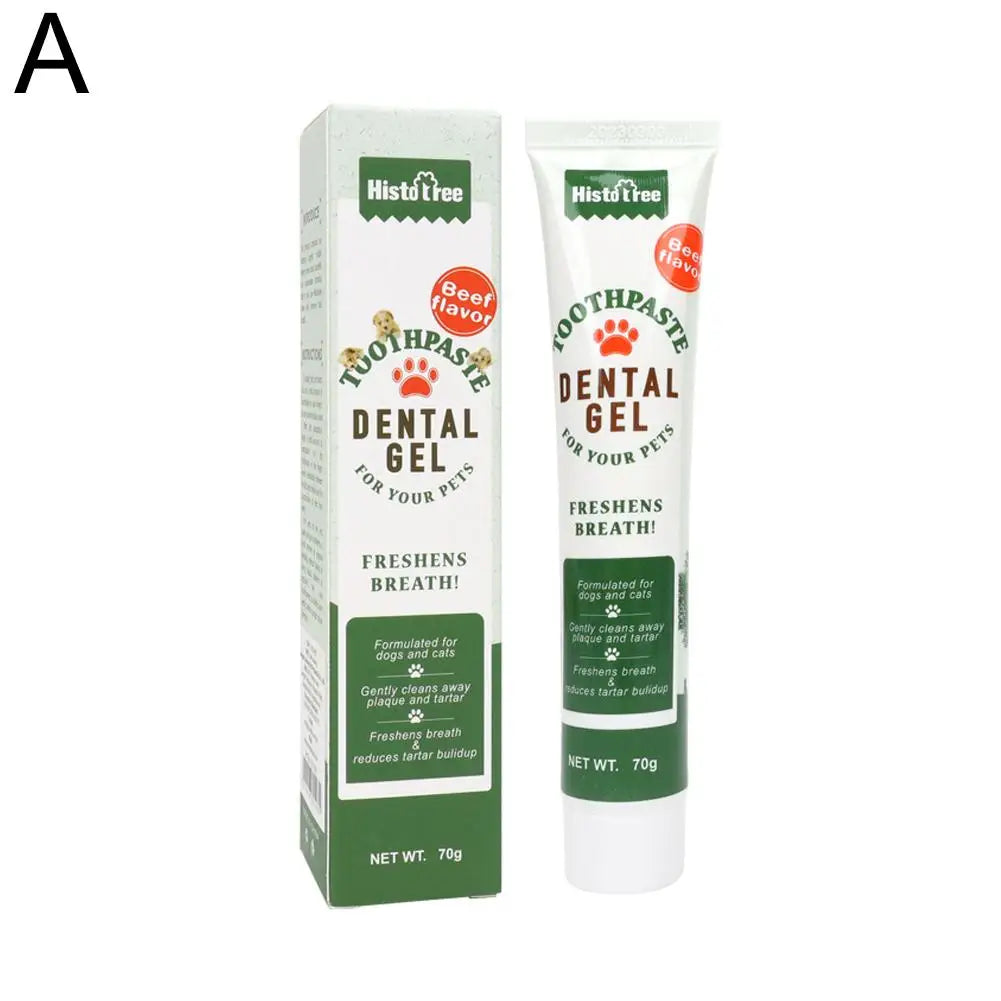 Pet Dog Toothpaste Cleaning Supplies Vanilla Beef Flavor Toothpaste Pet Dog Refreshing Cat Flavor P4E0 - Daisan Mart