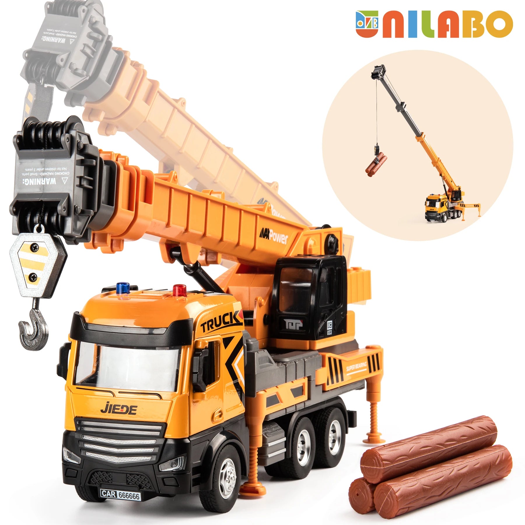 Xe Công Trình Hợp Kim Đồ Chơi Đèn Âm Thanh Cho Bé