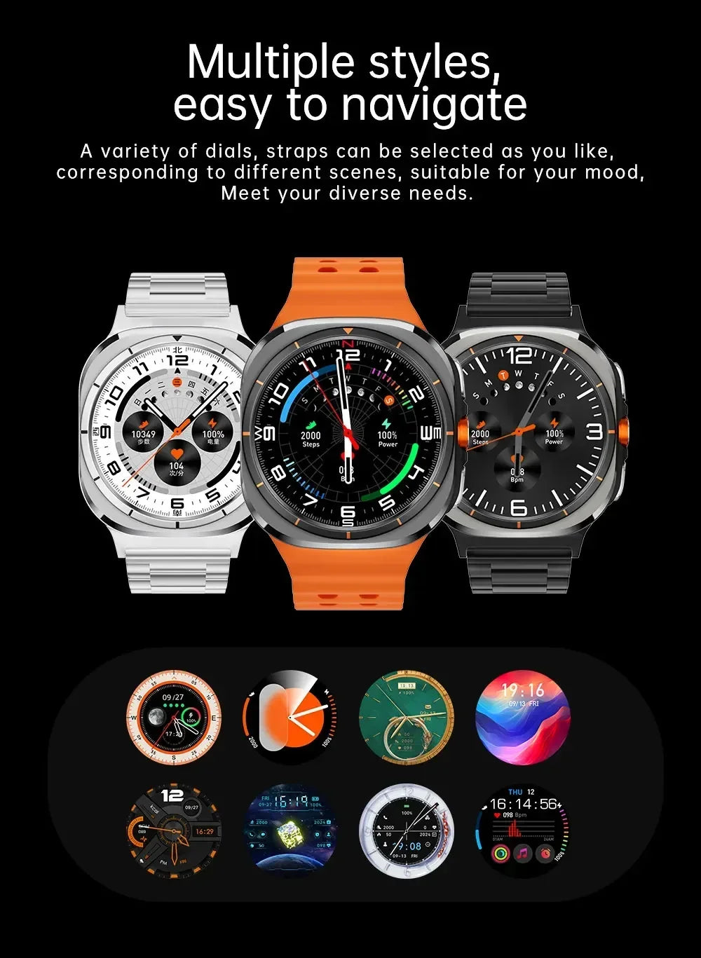 SmartWatch Ultra 5G - Màn hình AMOLED, Camera 8MP IP68