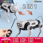 Rc Robot Children's Remote Control Mechanical Dog Toy Science Teaching Diy Assembling Model Electric Set Toys for Boys Kids Gift - Daisan Mart